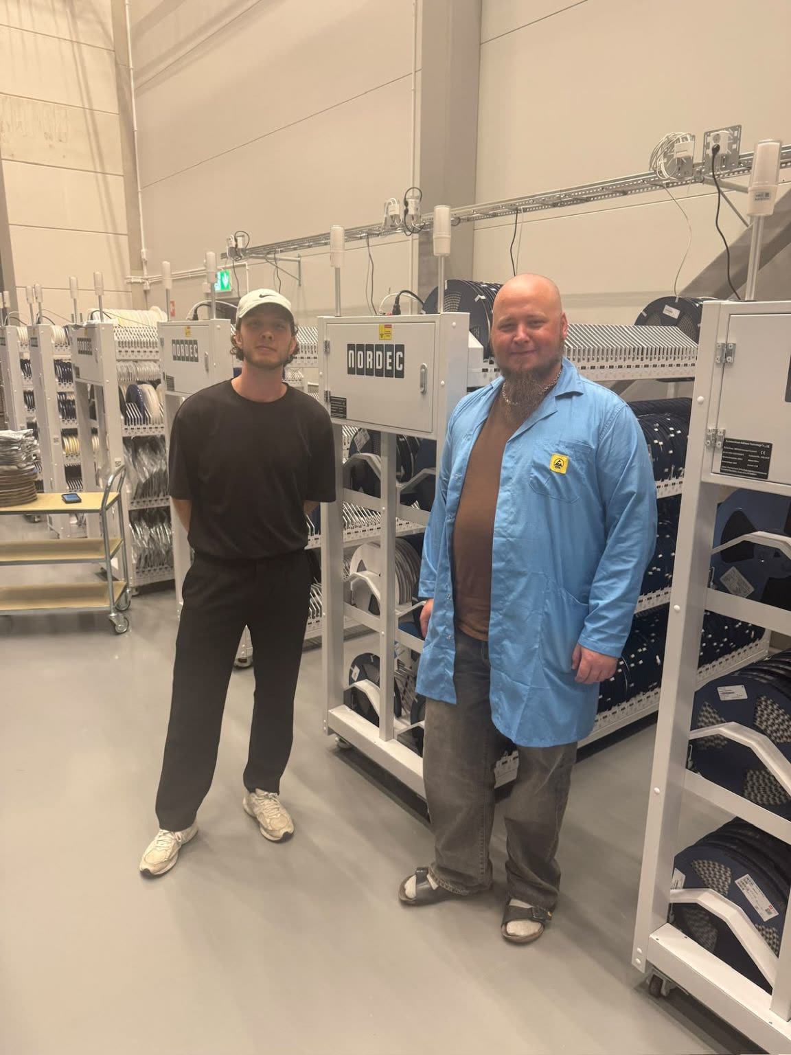 Nordec Smart Racks being installed at Plejd