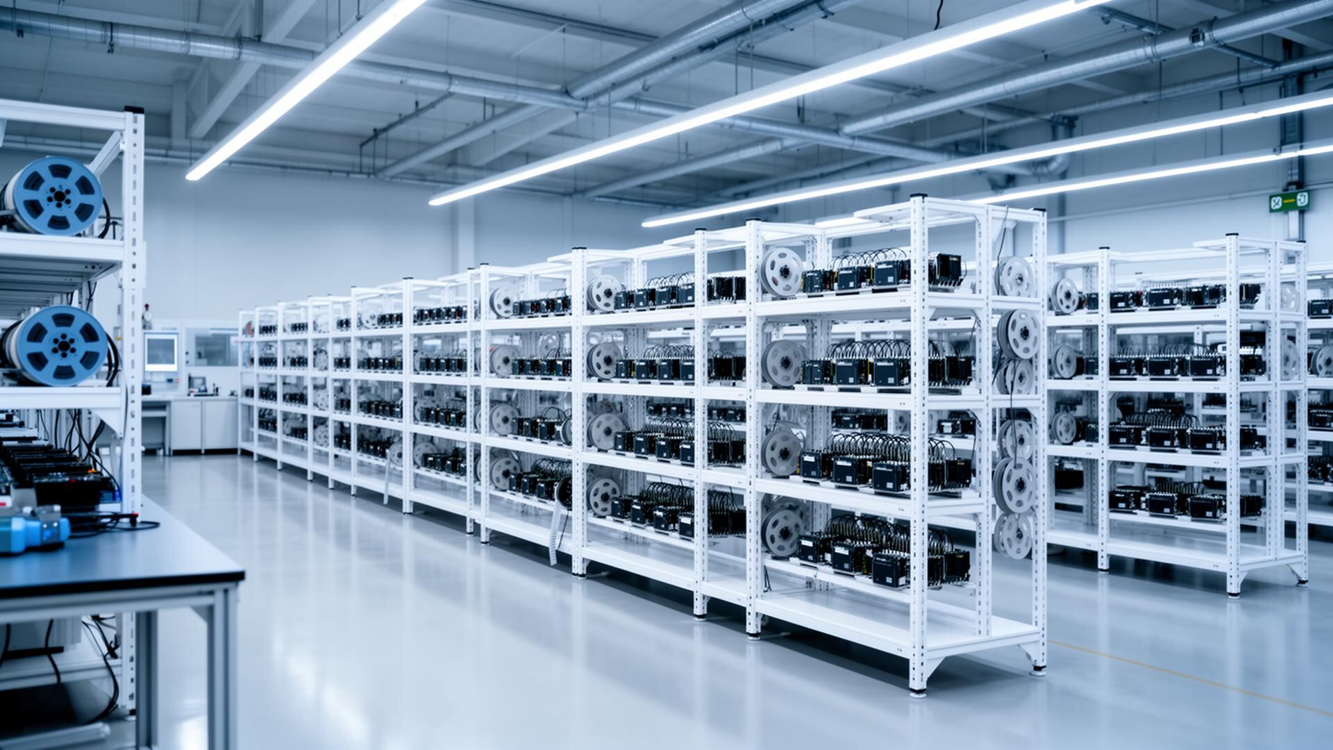 Modern electronics manufacturing facility with Nordec smart racks